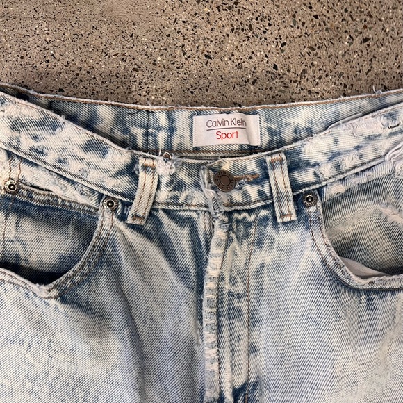 Vintage Calvin Klein Sport Jeans Light Wash Acid Wash - Picture 4 of 8